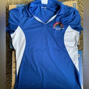 Sport-Tek Kids Polo in Blue and White